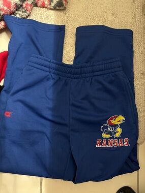 KU Jayhawks Youth Blue Sweatpants